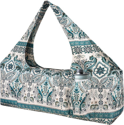 Yoga Mat Bag - Large Yoga Bag with Yoga Mat Strap, Zipper and Pockets - Yoga Bags and Carriers Fits All Your Stuff - Personalized Yoga Mat Bags for Women Fits Most Size Mats - zenfulharmony.com