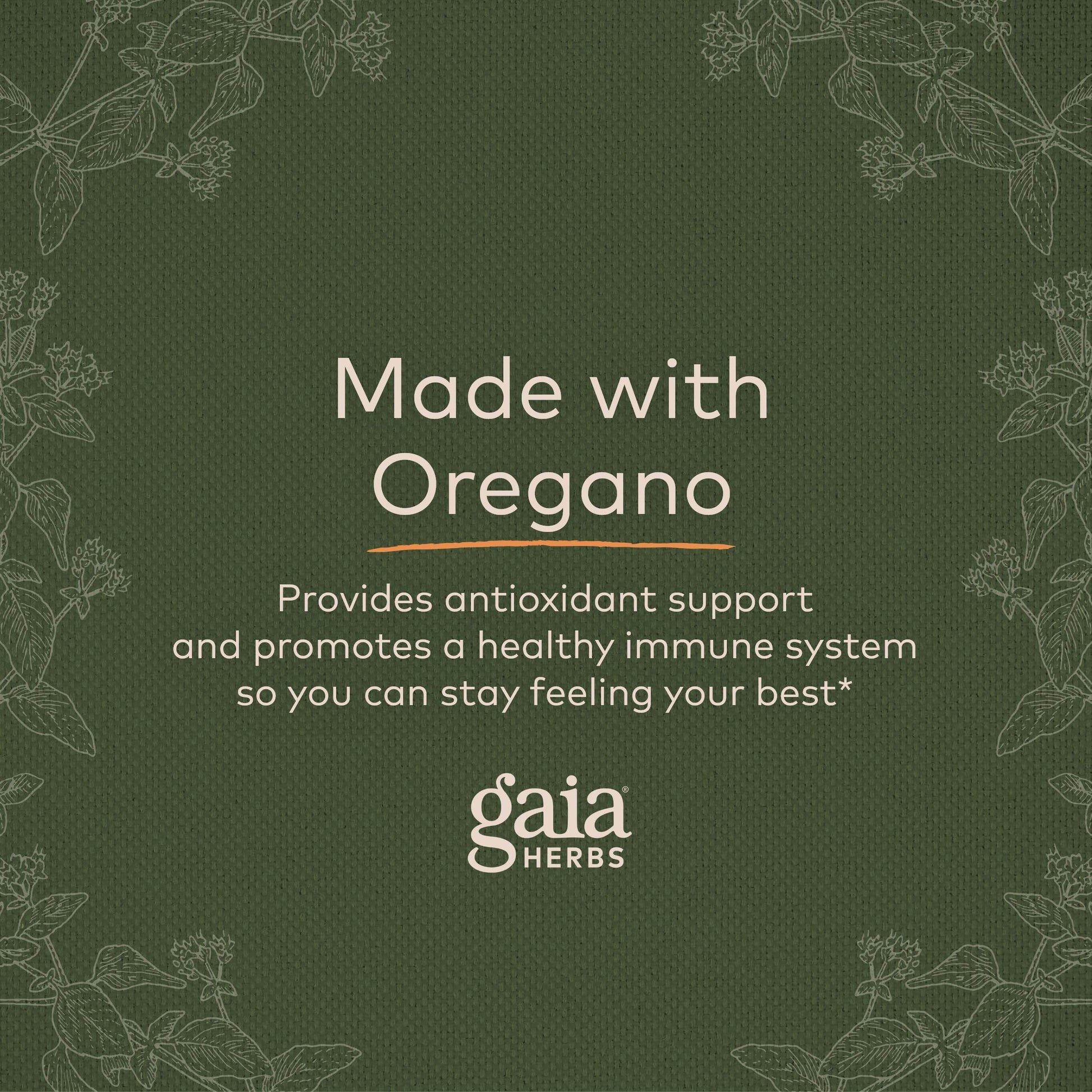 Gaia Herbs Oil of Oregano - with Oregano Oil, Carvacrol, and Thymol - 60 Vegan Liquid Phyto-Capsules (30-Day Supply) - zenfulharmony.com