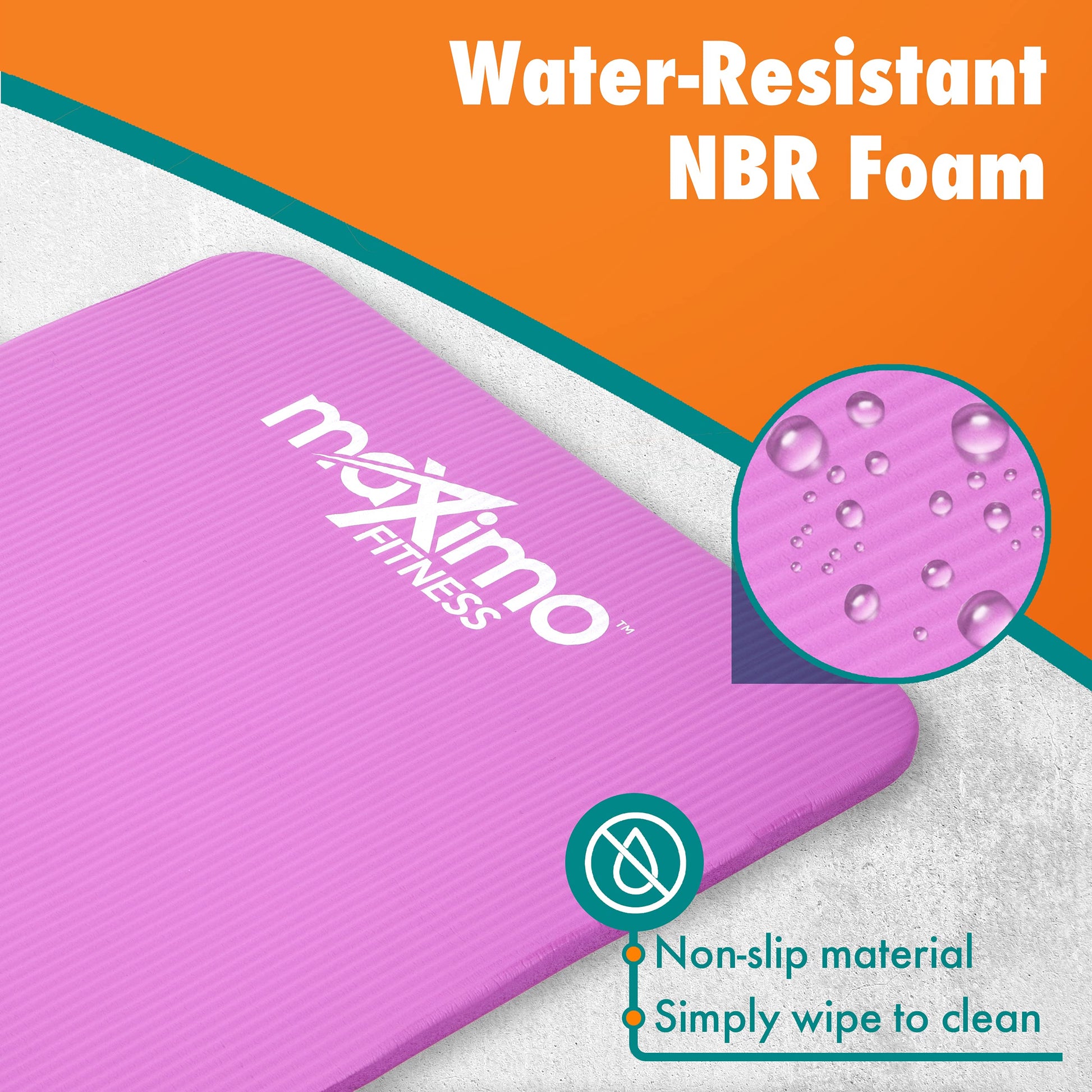 Maximo Fitness Yoga Mat - Multipurpose 72" x 24" x 0.5"(Standard) Exercise Mat for Men, Women and Kids, Ideal Non Slip Workout Mats for Yoga, Pilates, Gym Exercise with Carrying Strap - zenfulharmony.com