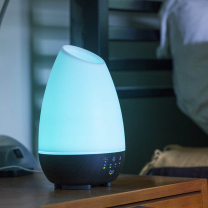HealthSmart Essential Oil Diffuser, Cool Mist Humidifier and Aromatherapy Diffuser, FSA HSA Eligible with 500ML Tank for Large Rooms, Adjustable Timer, Mist Mode and 7 LED Light Colors, White - zenfulharmony.com