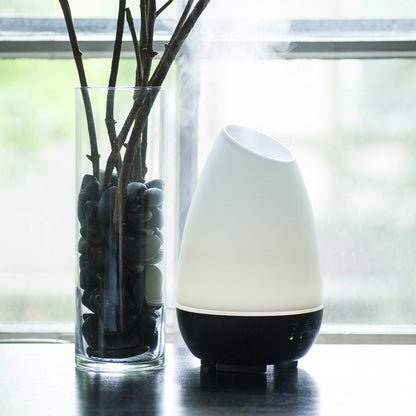 HealthSmart Essential Oil Diffuser, Cool Mist Humidifier and Aromatherapy Diffuser, FSA HSA Eligible with 500ML Tank for Large Rooms, Adjustable Timer, Mist Mode and 7 LED Light Colors, White - zenfulharmony.com