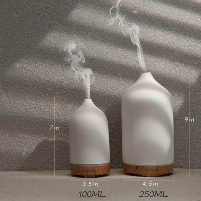 VIVITEST Ceramic Diffusers,Stone Essential Oil Diffuser, Ultrasonic Aromatherapy Diffusers for Home - zenfulharmony.com
