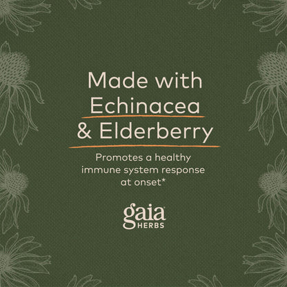 Gaia Herbs Quick Defense - Fast-Acting Immune Support Supplement for Use at Onset of Symptoms - with Echinacea, Black Elderberry, Ginger & Andrographis - 80 Vegan Liquid Phyto-Capsules (8-Day Supply) - zenfulharmony.com