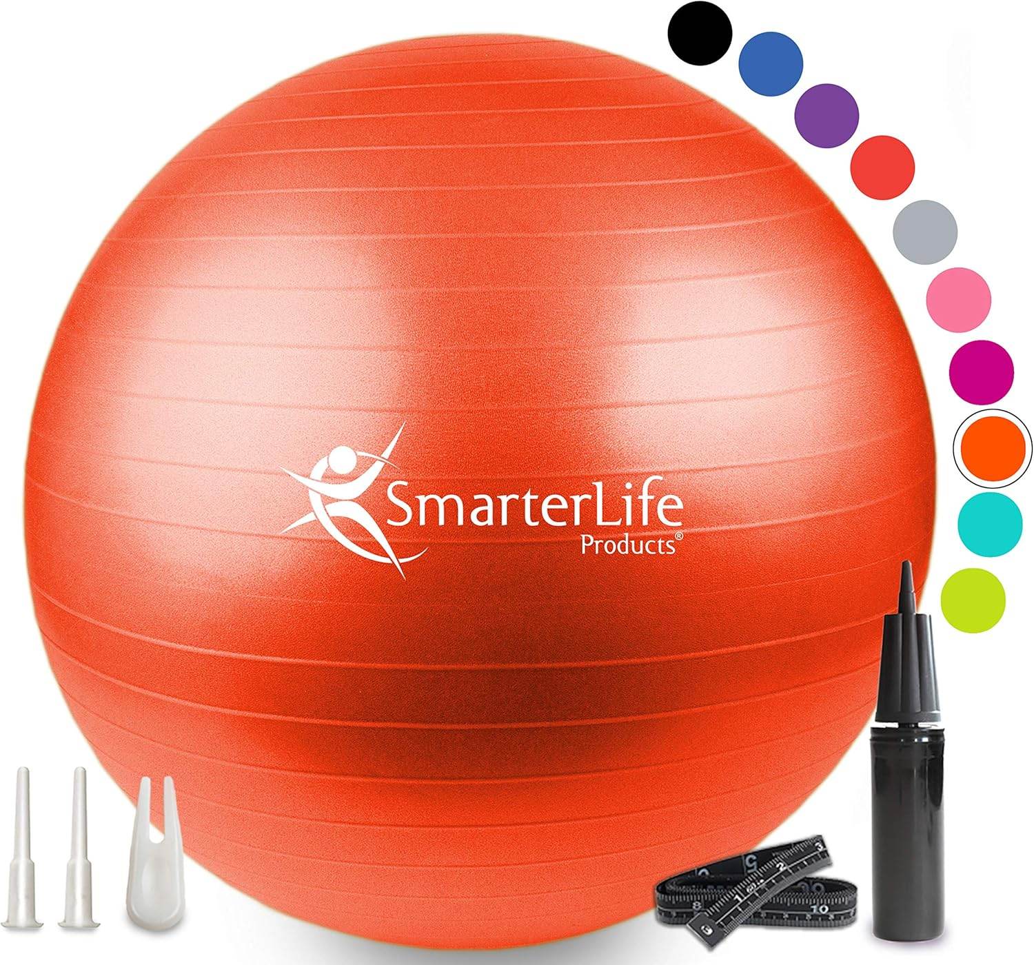 SmarterLife Exercise Ball Yoga Ball for Fitness, Balance, Stability, or Pregnancy, Gym Ball for Core Workout, Physical Therapy, Yoga Ball Chair for Office, Anti-Slip Anti-Burst - zenfulharmony.com