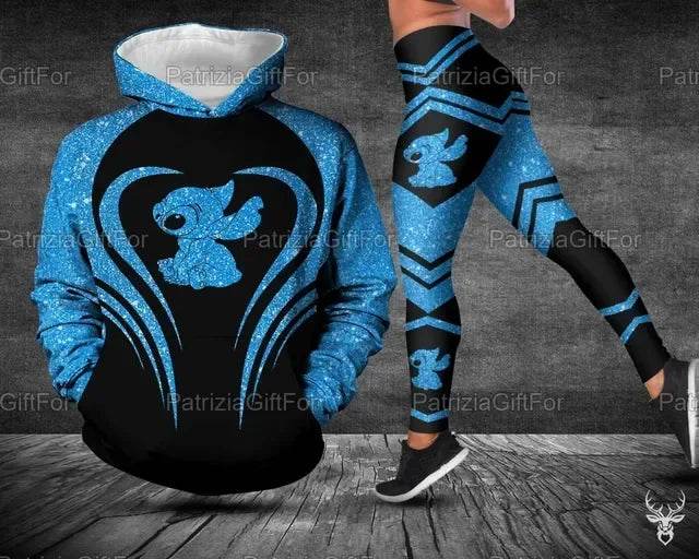 Stitch Yoga Pants Sweatpant Fashion Sport Suit Disney Mickey Yoga Suit - zenfulharmony.com