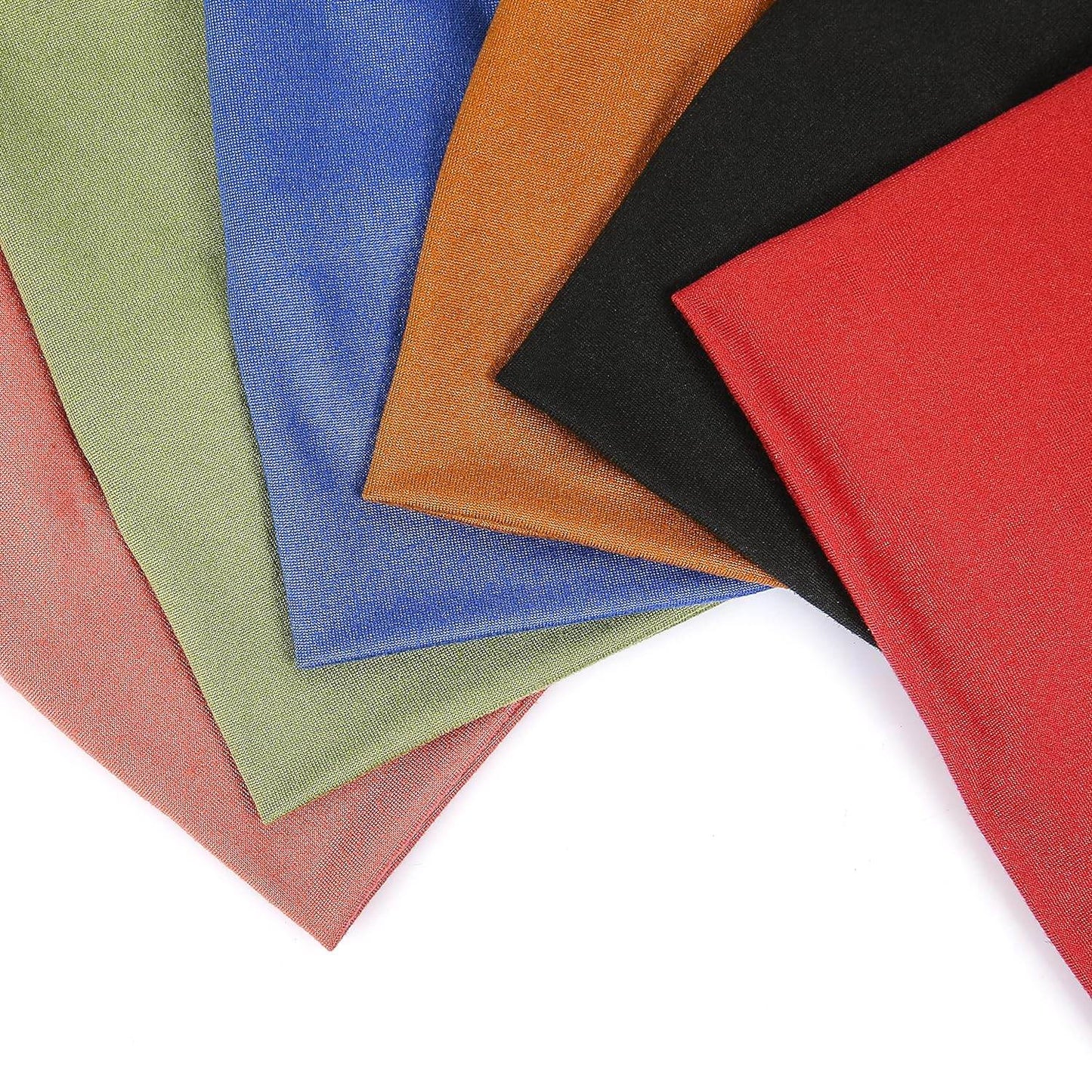GILI 6 Pack Wide Headbands for Women Non Slip Soft Elastic Hair Bands Yoga Running Sports Workout Gym Head Wraps, Knotted Cotton Cloth African Turbans Bandana (with 6 Pcs Hair Ties) - zenfulharmony.com