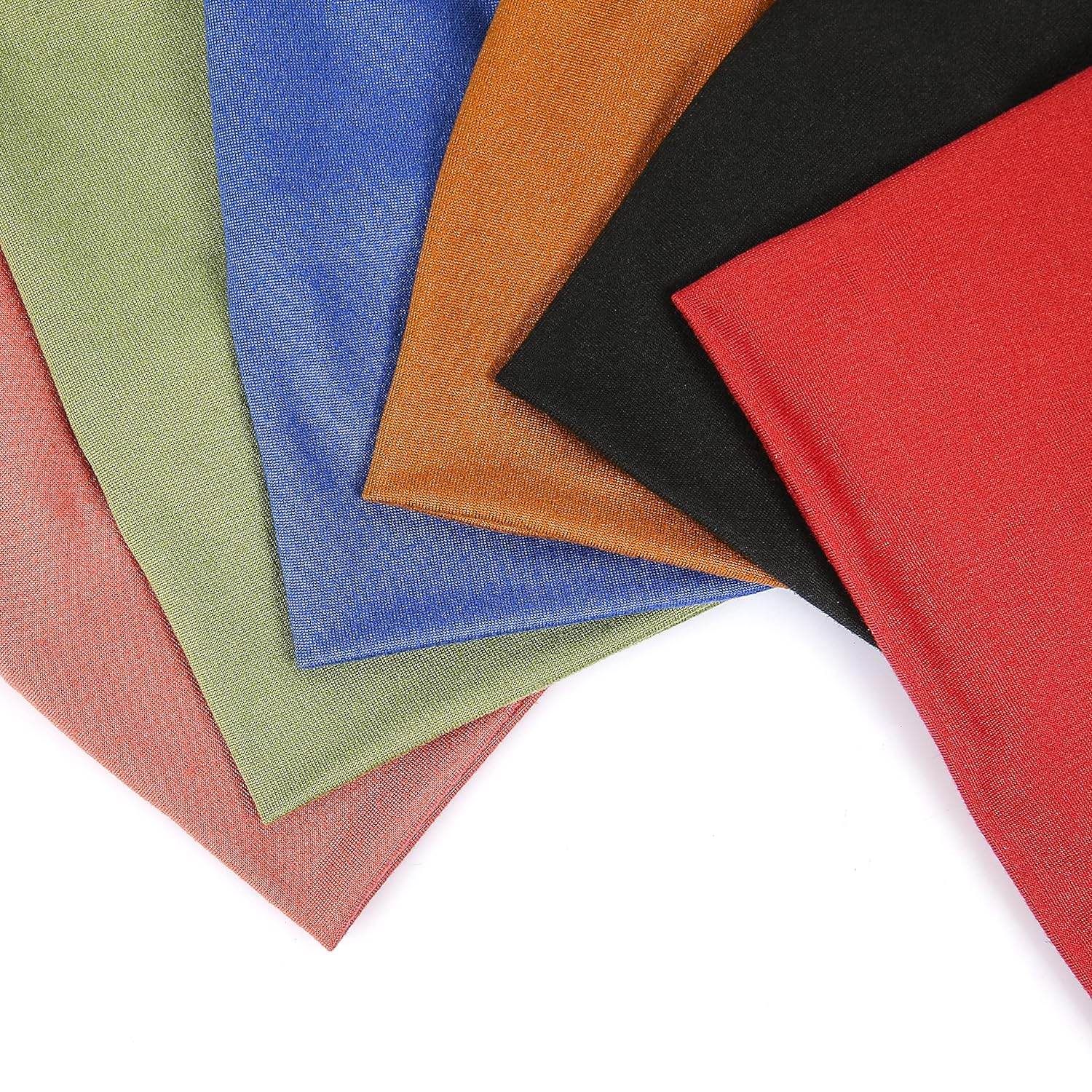 GILI 6 Pack Wide Headbands for Women Non Slip Soft Elastic Hair Bands Yoga Running Sports Workout Gym Head Wraps, Knotted Cotton Cloth African Turbans Bandana (with 6 Pcs Hair Ties) - zenfulharmony.com