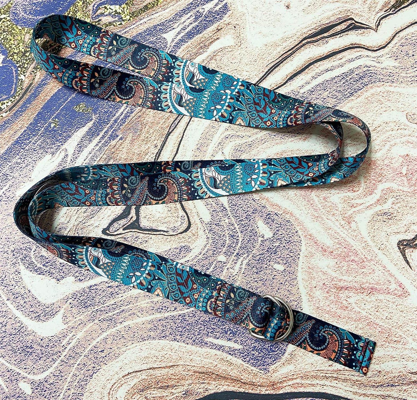 Aozora Yoga Strap for Stretching Yoga Bands Yoga Belt Pilates Straps with Extra Safe Adjustable D-Ring Buckle, 8 feet Non-Elastis Yoga Accessories for Pilates - zenfulharmony.com