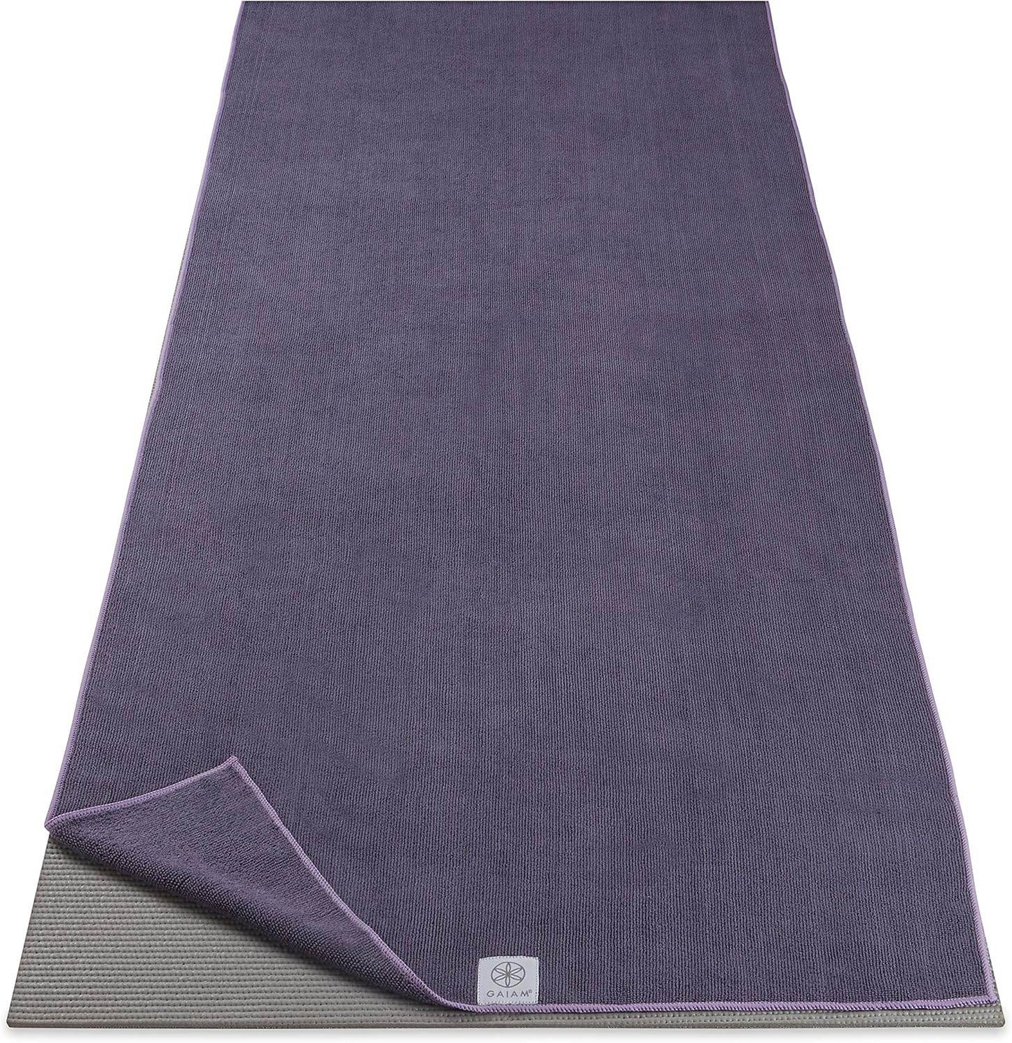 Gaiam Yoga Mat Towel Microfiber Mat-Sized Yoga Towel for Hot Yoga - zenfulharmony.com