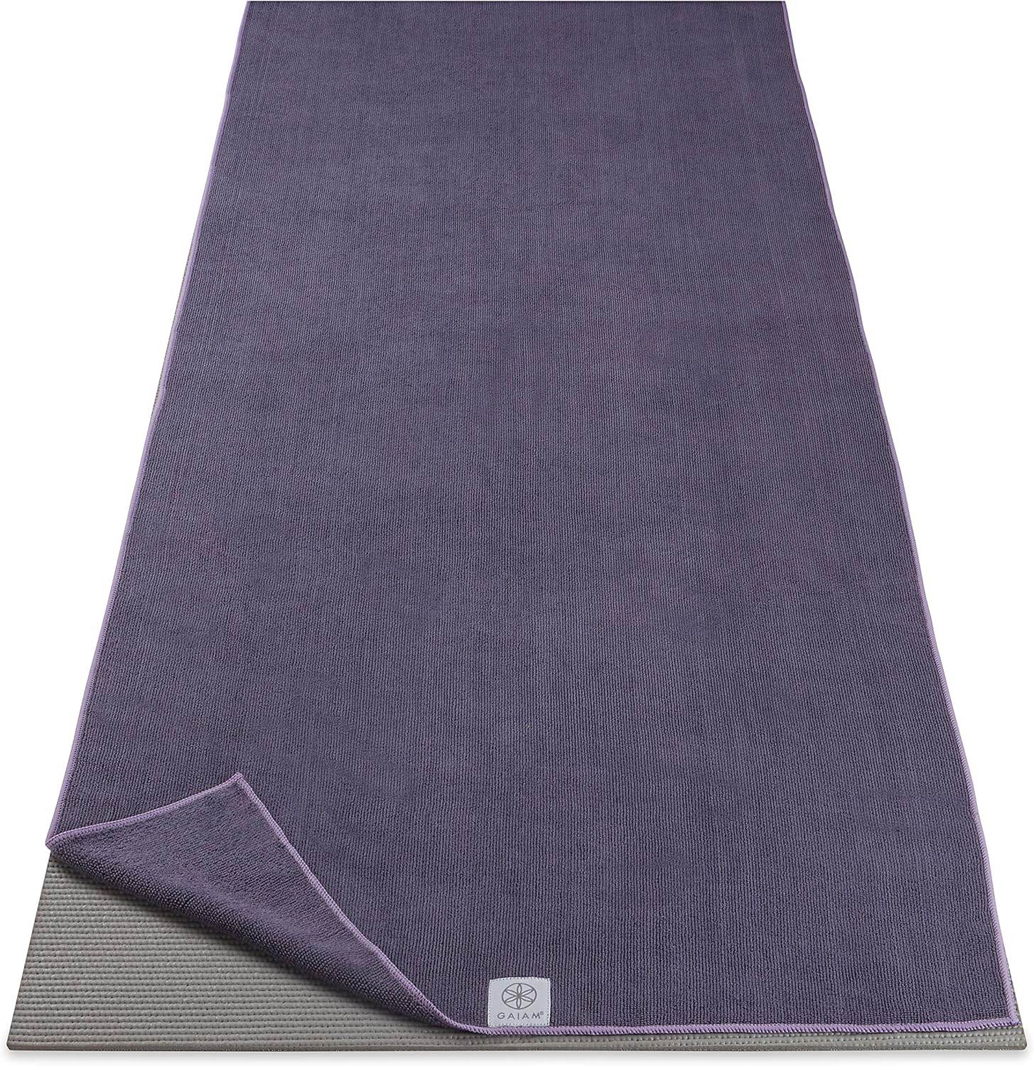 Gaiam Yoga Mat Towel Microfiber Mat-Sized Yoga Towel for Hot Yoga - zenfulharmony.com