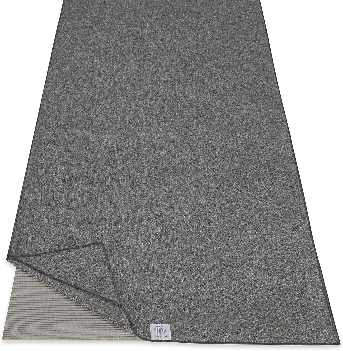 Gaiam Yoga Towel - Mat Sized Active Dry Non Slip Moisture Wicking Sweat Absorbent Microfiber Hot Yoga Towel for Women & Men | Stay-Put Corner Pockets (70" Long x 26" Wide) - zenfulharmony.com