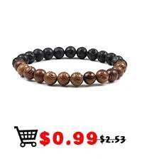 7 Chakra Beads Natural Lava Tiger Eye Stone Bracelet For Women Men - zenfulharmony.com
