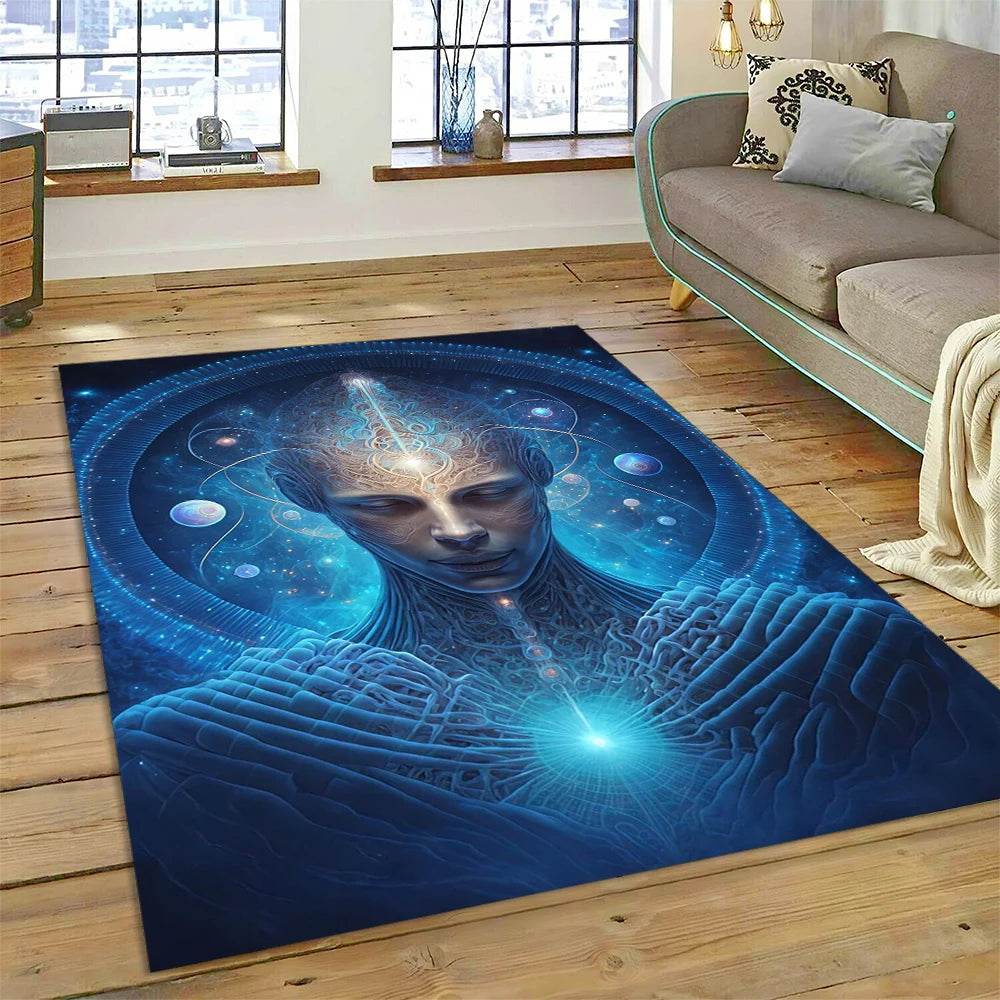 3D Yoga Zen Naturalize Meditation Rainbow 7 Chakra Area Rug,Carpet for Living Room Bedroom Sofa Doormat Decor,Non-slip Floor Mat - zenfulharmony.com