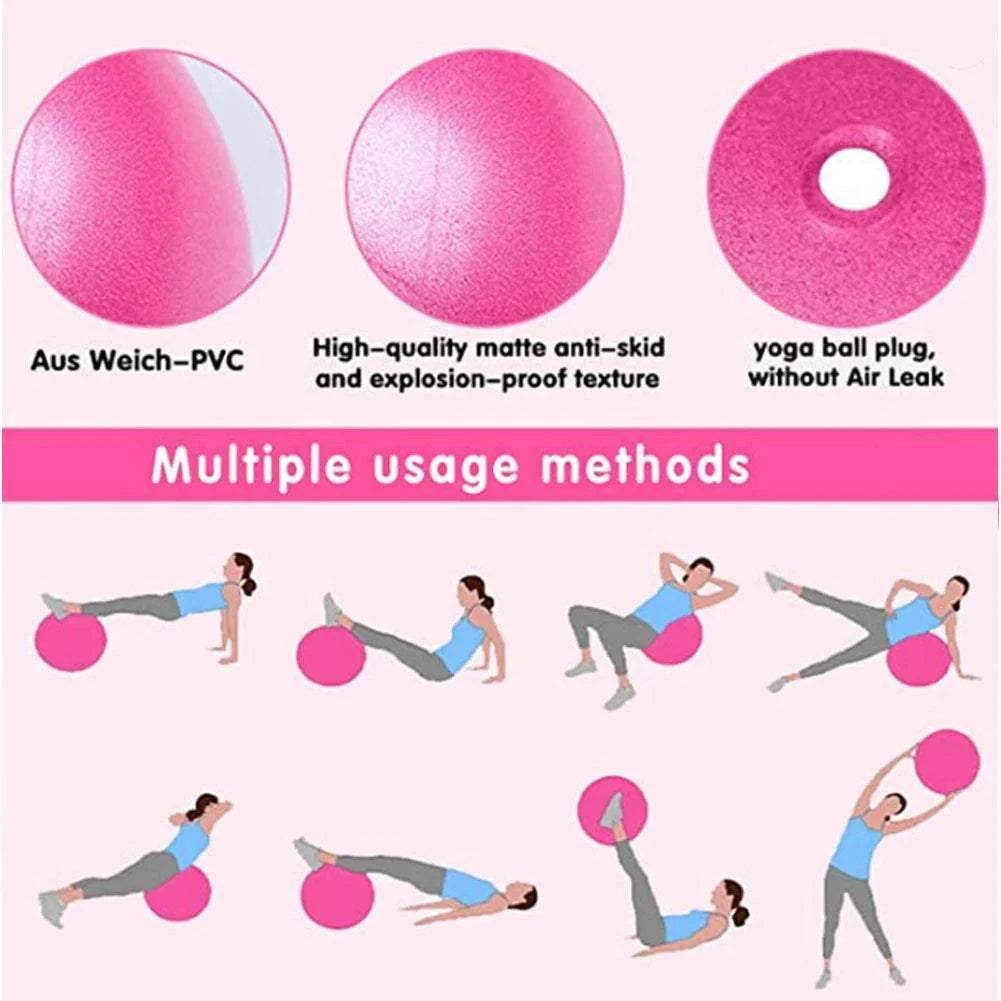 25cm Pilates Yoga Ball Explosion-proof Indoor Balance Exercise Gym Ball - zenfulharmony.com