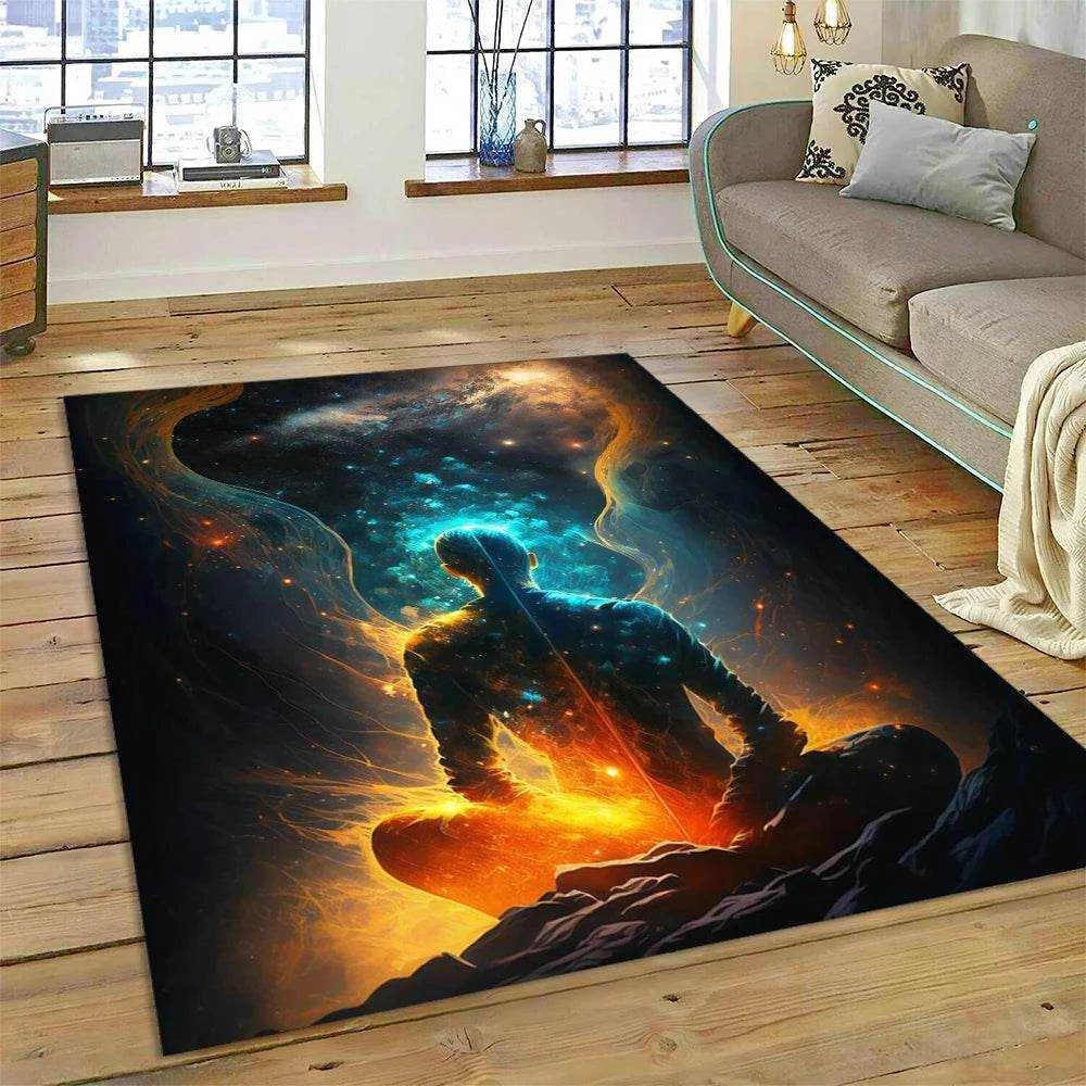 3D Yoga Zen Naturalize Meditation Rainbow 7 Chakra Area Rug,Carpet for Living Room Bedroom Sofa Doormat Decor,Non-slip Floor Mat - zenfulharmony.com