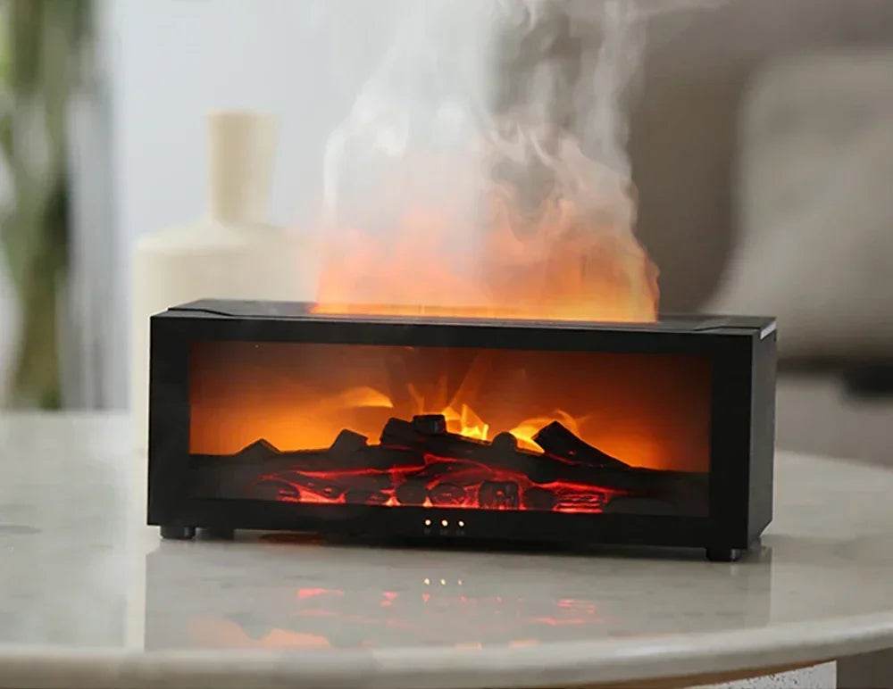 Air Humidifier Essential Oils Humidifiers Home Aroma Humidifier Flame Automatic Fragrance Diffuser With LED Light Remote Control - zenfulharmony.com