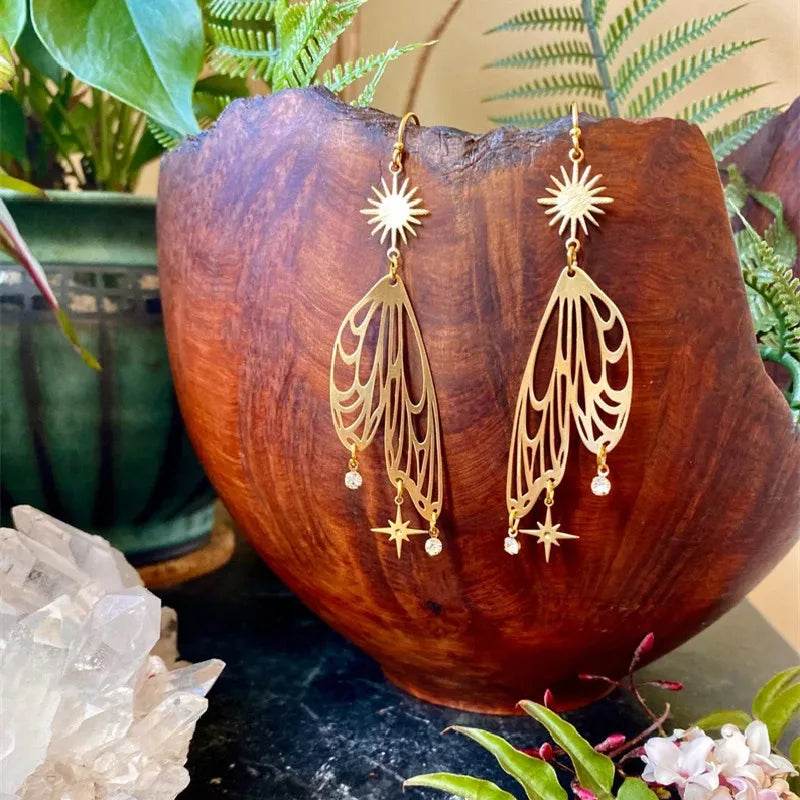 Bohemia Snow Fairy Earrings Hypoallergenic Wanderlust Hippie Jewelry - zenfulharmony.com