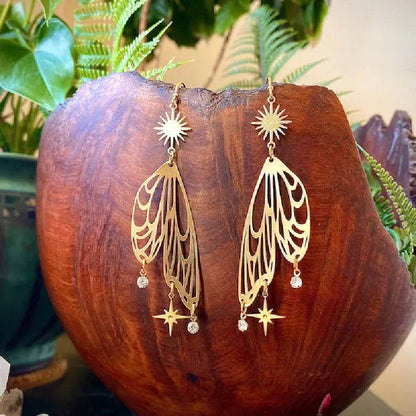 Bohemia Snow Fairy Earrings Hypoallergenic Wanderlust Hippie Jewelry - zenfulharmony.com