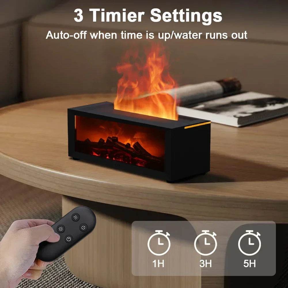 Air Humidifier Essential Oils Humidifiers Home Aroma Humidifier Flame Automatic Fragrance Diffuser With LED Light Remote Control - zenfulharmony.com