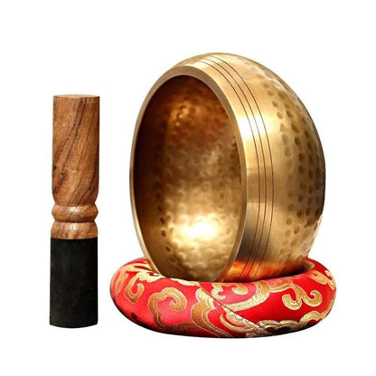 Tibetan Singing Bowl Set Meditation Sound Bowl Handcrafted in Nepal for Yoga Chakra Healing Mindfulness and Stress Relief Unique - zenfulharmony.com