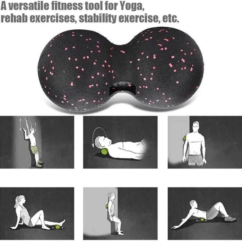 Peanut Massage Ball Set Lacrosse Ball Physical Trigger Point Therapy Myofascial Ball Muscle Knots Yoga Crossfit Self Massage - zenfulharmony.com