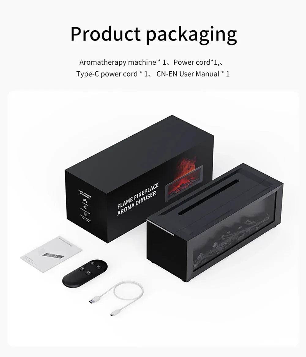 Air Humidifier Essential Oils Humidifiers Home Aroma Humidifier Flame Automatic Fragrance Diffuser With LED Light Remote Control - zenfulharmony.com