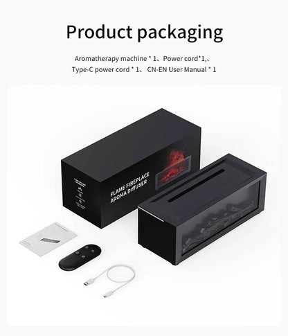 Air Humidifier Essential Oils Humidifiers Home Aroma Humidifier Flame Automatic Fragrance Diffuser With LED Light Remote Control - zenfulharmony.com