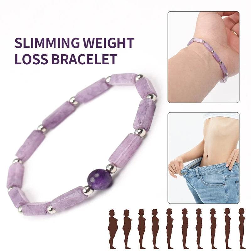 Natural Amethysts Bracelet Body-purify Slimming Healing Stone Bracelets - zenfulharmony.com