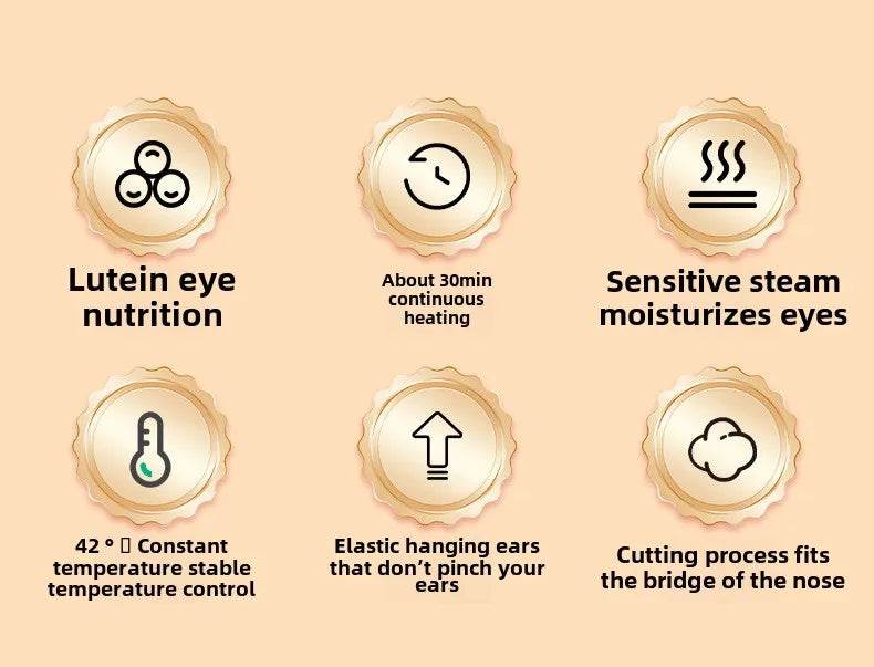 10pcs/bag Lutein Disposable Steam Eye Mask Spontaneous Hot Compress Mask - zenfulharmony.com