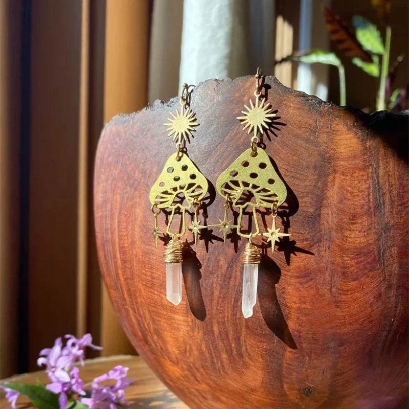 Bohemia Snow Fairy Earrings Hypoallergenic Wanderlust Hippie Jewelry - zenfulharmony.com
