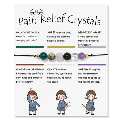 Natural Smooth Round Beads Bracelet Healing Protection Reiki Bracelet