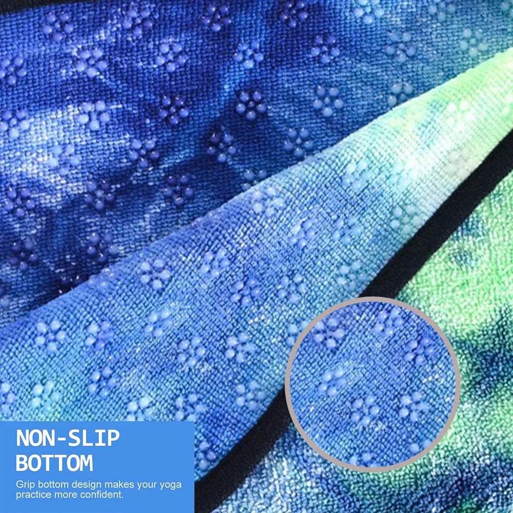 Yoga Meditation Mat 72”×24”Non Slip Hot Yoga Towel Sweat Absorbent Yoga Mat - zenfulharmony.com