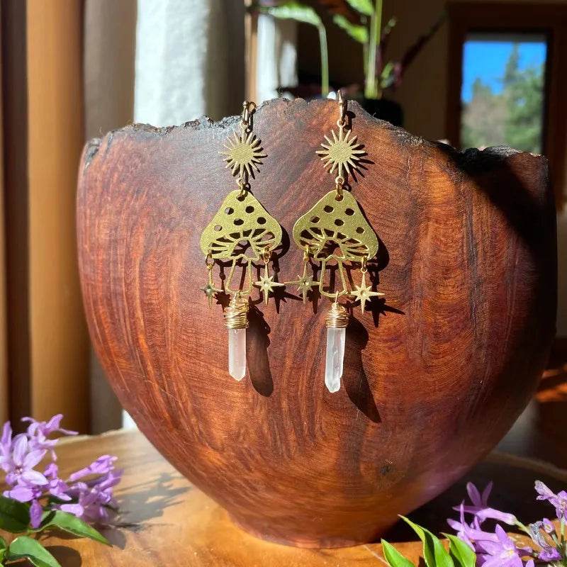 Bohemia Snow Fairy Earrings Hypoallergenic Wanderlust Hippie Jewelry - zenfulharmony.com