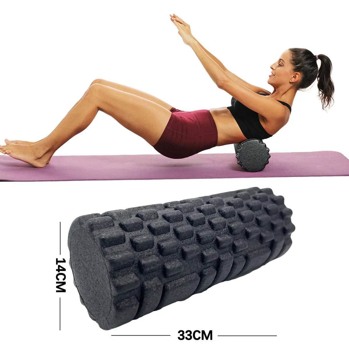 33cm Fitness Foam Roller Yoga Massage Roller - zenfulharmony.com