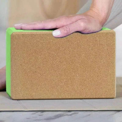 High Density Yoga Blocks Non Slip Soft Portable Cork Exercise Block - zenfulharmony.com