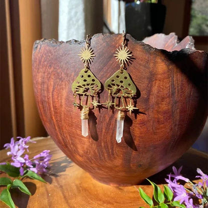 Bohemia Snow Fairy Earrings Hypoallergenic Wanderlust Hippie Jewelry - zenfulharmony.com
