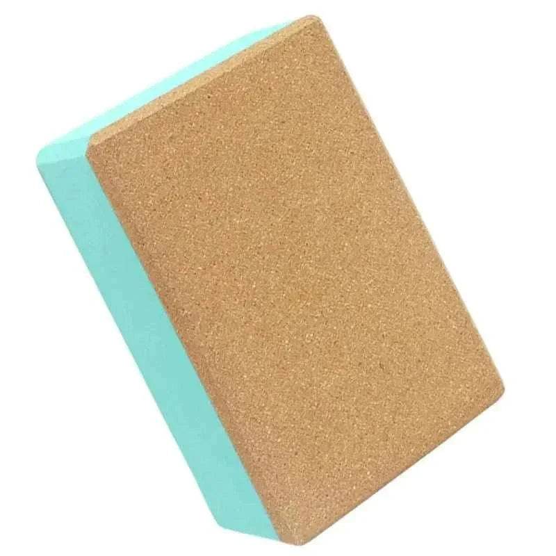 High Density Yoga Blocks Non Slip Soft Portable Cork Exercise Block - zenfulharmony.com