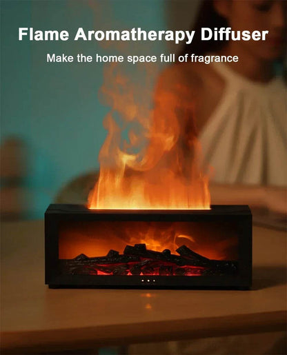 Air Humidifier Essential Oils Humidifiers Home Aroma Humidifier Flame Automatic Fragrance Diffuser With LED Light Remote Control - zenfulharmony.com