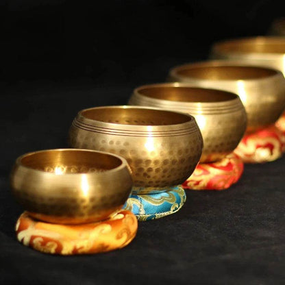 Tibetan Singing Bowl Set Meditation Sound Bowl Handcrafted in Nepal for Yoga Chakra Healing Mindfulness and Stress Relief Unique - zenfulharmony.com