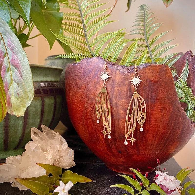Bohemia Snow Fairy Earrings Hypoallergenic Wanderlust Hippie Jewelry - zenfulharmony.com