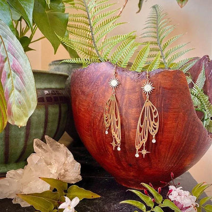 Bohemia Snow Fairy Earrings Hypoallergenic Wanderlust Hippie Jewelry - zenfulharmony.com