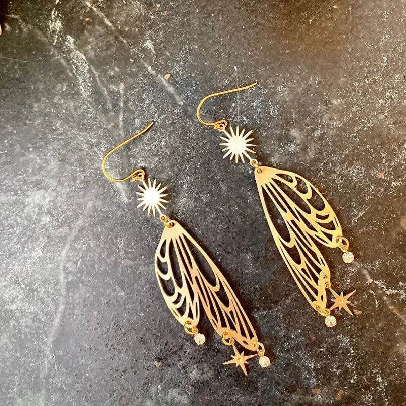 Bohemia Snow Fairy Earrings Hypoallergenic Wanderlust Hippie Jewelry - zenfulharmony.com