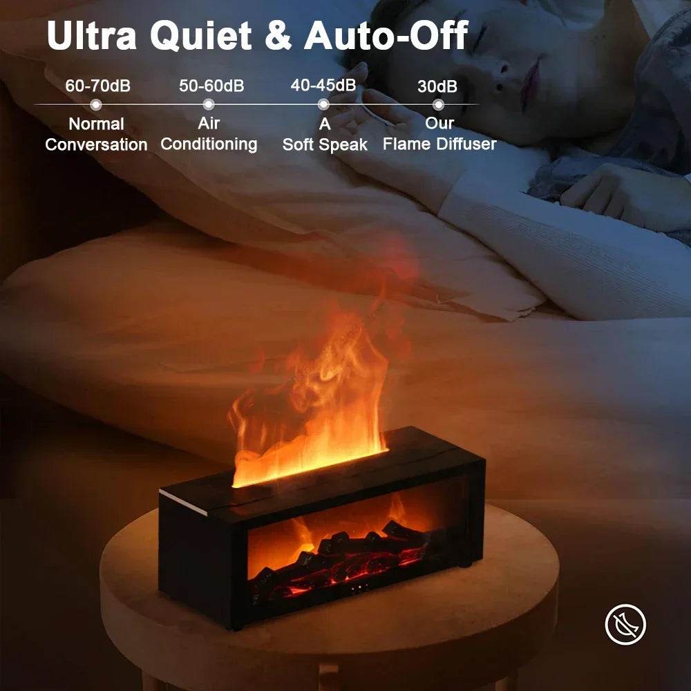 Air Humidifier Essential Oils Humidifiers Home Aroma Humidifier Flame Automatic Fragrance Diffuser With LED Light Remote Control - zenfulharmony.com