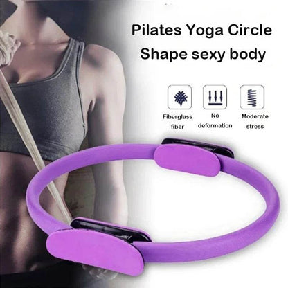 Yoga Fitness Ring Pilates Ring Women Girl Exercise Home Resistance Elasticity Yoga Gym Workout Pilates Circle Yoga Circle ﻿ - zenfulharmony.com