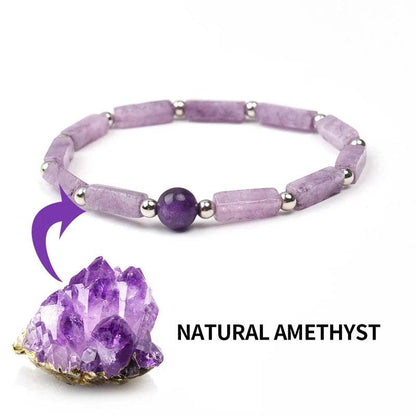 Natural Amethysts Bracelet Body-purify Slimming Healing Stone Bracelets - zenfulharmony.com