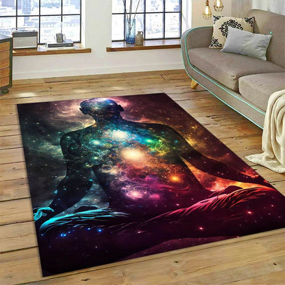 3D Yoga Zen Naturalize Meditation Rainbow 7 Chakra Area Rug,Carpet for Living Room Bedroom Sofa Doormat Decor,Non-slip Floor Mat - zenfulharmony.com