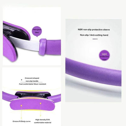 Yoga Fitness Ring Pilates Ring Women Girl Exercise Home Resistance Elasticity Yoga Gym Workout Pilates Circle Yoga Circle ﻿ - zenfulharmony.com