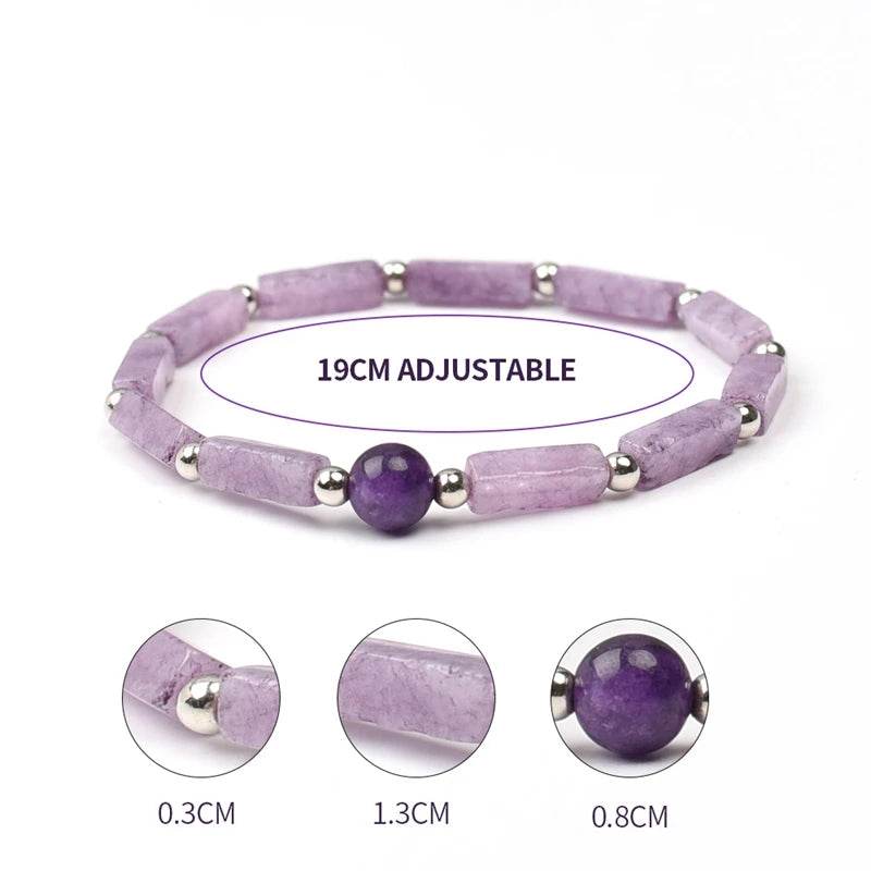 Natural Amethysts Bracelet Body-purify Slimming Healing Stone Bracelets - zenfulharmony.com