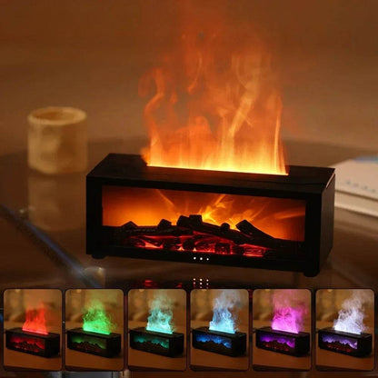 Air Humidifier Essential Oils Humidifiers Home Aroma Humidifier Flame Automatic Fragrance Diffuser With LED Light Remote Control - zenfulharmony.com