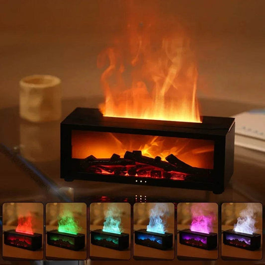 Air Humidifier Essential Oils Humidifiers Home Aroma Humidifier Flame Automatic Fragrance Diffuser With LED Light Remote Control - zenfulharmony.com